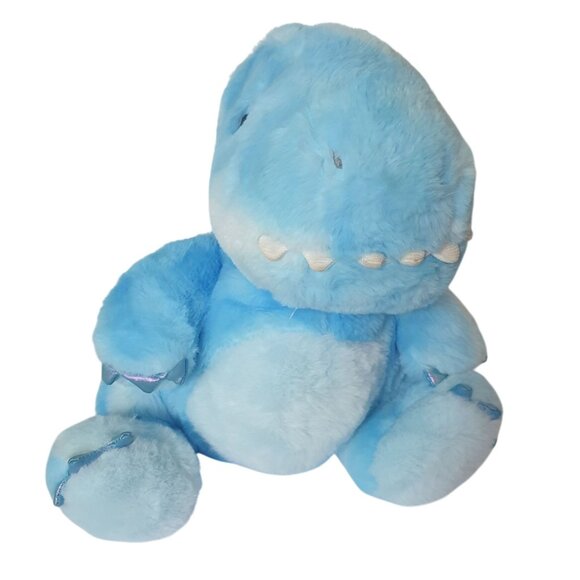 FAO Schwarz Light-Up Dinosaur Roar Sounds Blue Plush 14" Soft Stuffed Animal - Picture 10 of 10